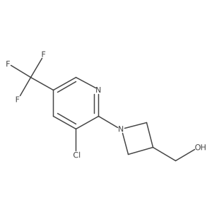 (1-(3-Chloro-5-(trifluoromethyl)pyridin-2-yl)azetidin-3-yl)methanol Structure