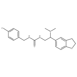 1-[(4-Chlorophenyl)methyl]-3-[2-(2,3-dihydro-1-benzofuran-5-YL)-2-(dimethylamino)ethyl]urea结构式