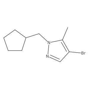 4-Bromo-1-(cyclopentylmethyl)-5-methylpyrazole Structure