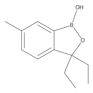 3,3-diethyl-6-methylbenzo[c][1,2]oxaborol-1(3H)-ol结构式