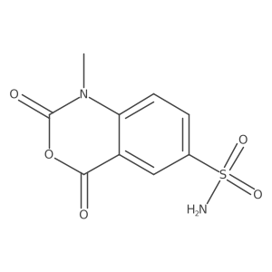 1-methyl-2,4-dioxo-2,4-dihydro-1H-3,1-benzoxazine-6-sulfonamide结构式