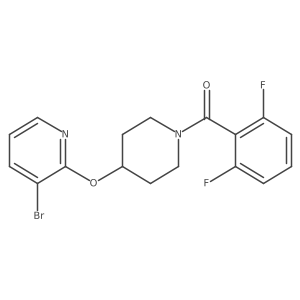 (4-((3-Bromopyridin-2-yl)oxy)piperidin-1-yl)(2,6-difluorophenyl)methanone Structure