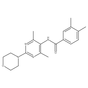 N-(4,6-dimethyl-2-morpholinopyrimidin-5-yl)-3,4-dimethylbenzamide结构式