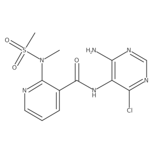 N-(4-Amino-6-chloro-5-pyrimidinyl)-2-[methyl(methylsulfonyl)amino]-3-pyridinecarboxamide结构式