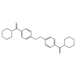 (Disulfanediylbis(4,1-phenylene))bis(morpholinomethanone) Structure