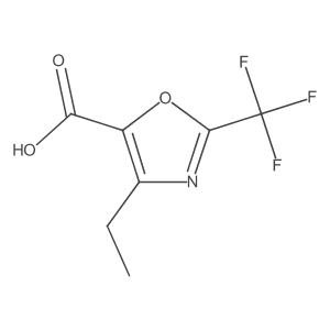 4-Ethyl-2-(trifluoromethyl)-1,3-oxazole-5-carboxylic acid Structure