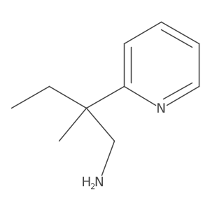 2-Methyl-2-pyridin-2-ylbutan-1-amine结构式