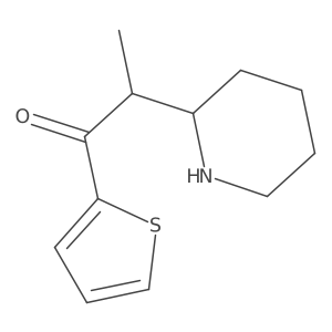 2-(Piperidin-2-YL)-1-(thiophen-2-YL)propan-1-one Structure