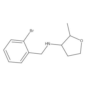 N-[(2-Bromophenyl)methyl]-2-methyloxolan-3-amine结构式