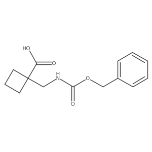 1-((((Benzyloxy)carbonyl)amino)methyl)cyclobutane-1-carboxylic acid Structure