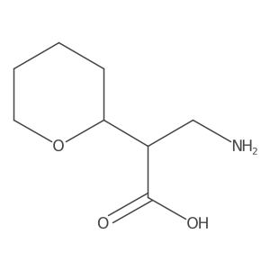 3-Amino-2-(oxan-2-yl)propanoic acid Structure
