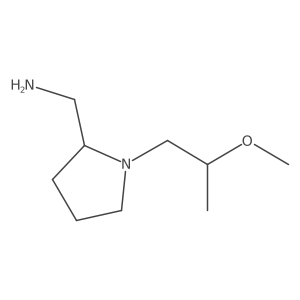[1-(2-Methoxypropyl)pyrrolidin-2-yl]methanamine Structure