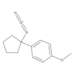 1-(1-Azidocyclopentyl)-4-methoxybenzene结构式