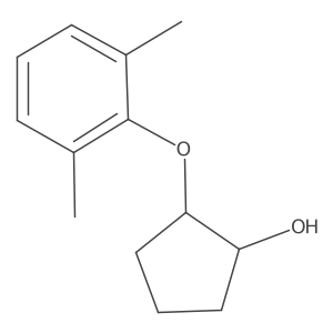 trans-2-(2,6-Dimethylphenoxy)cyclopentan-1-ol结构式