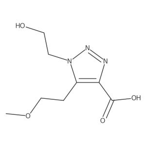 1-(2-Hydroxyethyl)-5-(2-methoxyethyl)-1h-1,2,3-triazole-4-carboxylic acid结构式