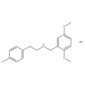N-(2,5-Dimethoxybenzyl)-2-(4-fluorophenyl)ethanamine hydrobromide Structure