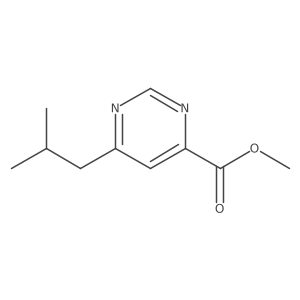 Methyl 6-(2-methylpropyl)pyrimidine-4-carboxylate Structure