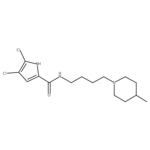 1H-Pyrrole-2-carboxamide, 4,5-dichloro-N-[4-(4-methyl-1-piperidinyl)butyl]-结构式