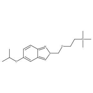 5-(1-Methylethoxy)-2-[[2-(trimethylsilyl)ethoxy]methyl]-2H-indazole结构式