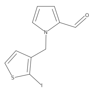 1-[(2-Iodo-3-thienyl)methyl]-1H-pyrrole-2-carboxaldehyde结构式