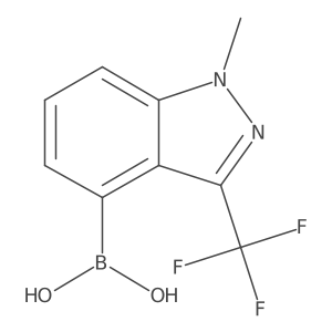 [1-Methyl-3-(trifluoromethyl)-1H-indazol-4-yl]boronic acid Structure
