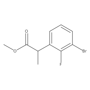 Methyl 2-(3-bromo-2-fluorophenyl)propanoate Structure