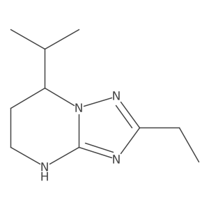 2-Ethyl-7-(propan-2-yl)-4H,5H,6H,7H-[1,2,4]triazolo[1,5-a]pyrimidine结构式