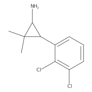 3-(2,3-Dichlorophenyl)-2,2-dimethylcyclopropan-1-amine Structure