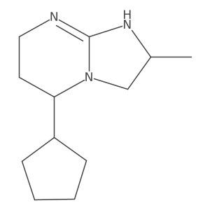 5-cyclopentyl-2-methyl-2H,3H,5H,6H,7H,8H-imidazo[1,2-a]pyrimidine结构式
