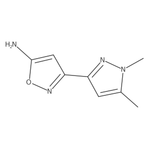 3-(1,5-dimethyl-1H-pyrazol-3-yl)-1,2-oxazol-5-amine结构式