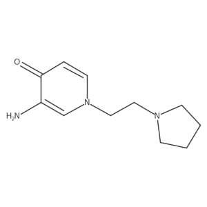 3-Amino-1-[2-(pyrrolidin-1-yl)ethyl]-1,4-dihydropyridin-4-one Structure