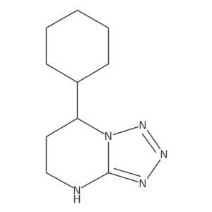 7-cyclohexyl-4H,5H,6H,7H-[1,2,3,4]tetrazolo[1,5-a]pyrimidine结构式