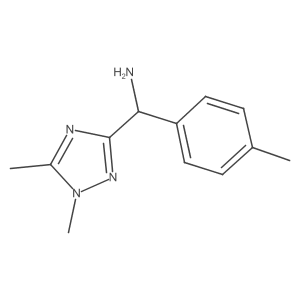 (1,5-Dimethyl-1H-1,2,4-triazol-3-yl)(p-tolyl)methanamine Structure