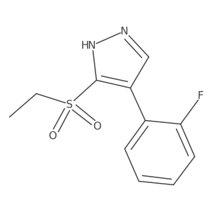 3-(Ethylsulfonyl)-4-(2-fluorophenyl)-1H-pyrazole Structure
