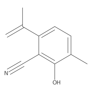 2-Hydroxy-6-isopropenyl-3-methylbenzonitrile结构式