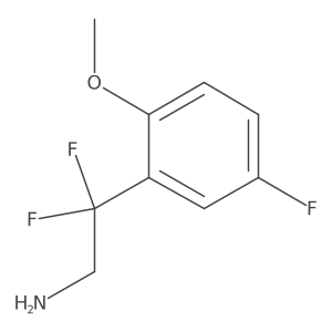 2,2-Difluoro-2-(5-fluoro-2-methoxyphenyl)ethan-1-amine Structure