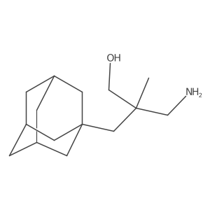 2-(1-adamantylmethyl)-3-amino-2-methyl-propan-1-ol结构式