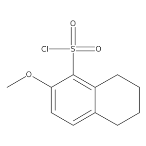 2-Methoxy-5,6,7,8-tetrahydronaphthalene-1-sulfonyl chloride Structure