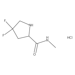(S)-4,4-difluoro-2-(methylcarbamoyl)pyrrolidine hydrochloride结构式