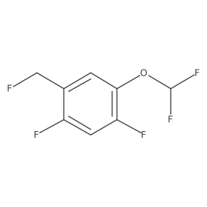 1,5-Difluoro-2-difluoromethoxy-4-(fluoromethyl)benzene Structure