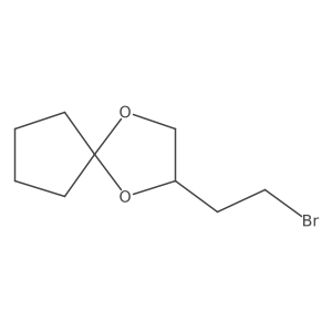 2-(2-Bromoethyl)-1,4-dioxaspiro[4.4]nonane结构式