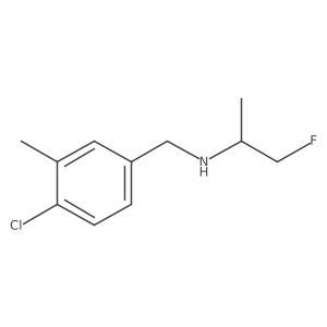 [(4-Chloro-3-methylphenyl)methyl](1-fluoropropan-2-yl)amine Structure