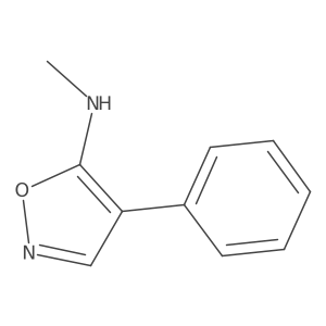 N-methyl-4-phenyl-1,2-oxazol-5-amine结构式
