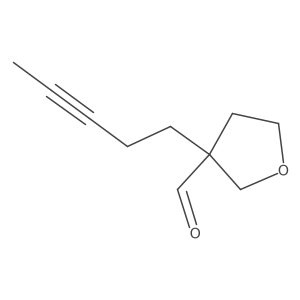 3-(Pent-3-yn-1-yl)oxolane-3-carbaldehyde Structure