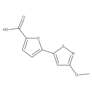 5-(3-Methoxy-1,2-thiazol-5-yl)furan-2-carboxylic acid Structure