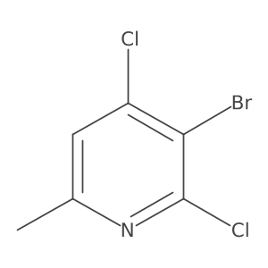 3-Bromo-2,4-dichloro-6-methylpyridine结构式