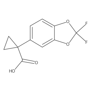 1-(2,2-Difluoro-1,3-benzodioxol-5-yl)cyclopropane-2,2,3,3-d4-carboxylic Acid Structure