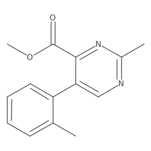 Methyl 2-methyl-5-(o-tolyl)pyrimidine-4-carboxylate Structure