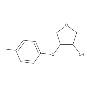 (3R,4R)-4-(4-methylphenoxy)oxolan-3-ol结构式