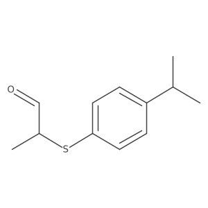 2-{[4-(Propan-2-yl)phenyl]sulfanyl}propanal结构式